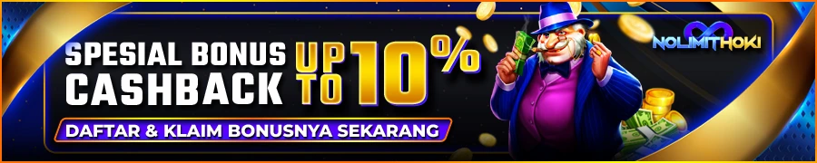 SPESIAL BONUS CASHBACK 10%